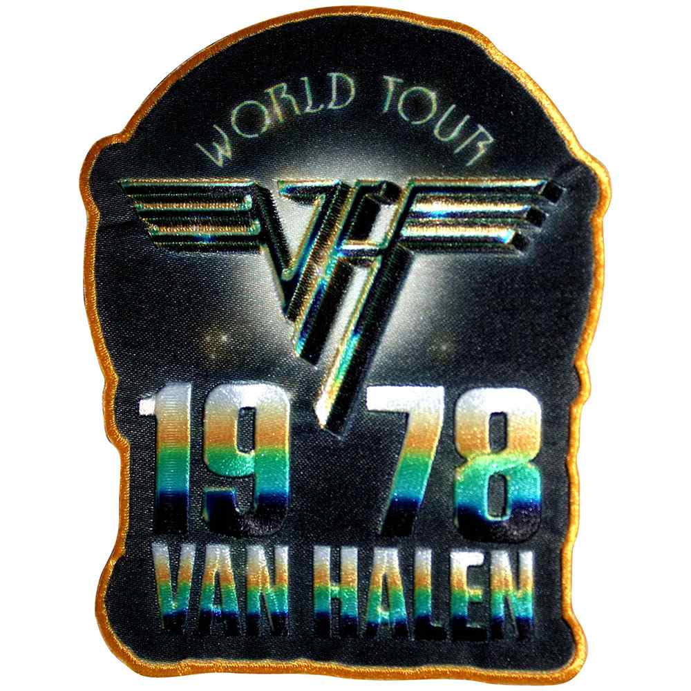 Van Halen - World Tour 1978 Patch - Zwart/Multicolours